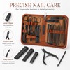 26-Piece Stainless Steel Manicure & Pedicure Kit for Personal Grooming