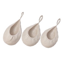 Mikinona Hanging Fruit and Vegetable Basket Woven Storage Net Multi-functional Home Accessory