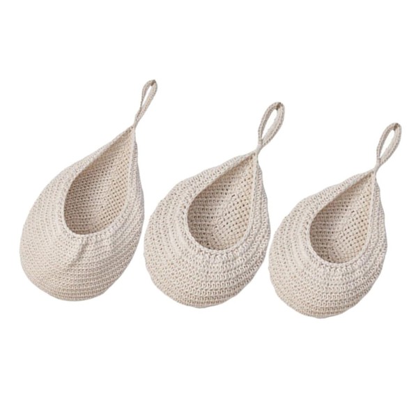 Mikinona Hanging Fruit and Vegetable Basket Woven Storage Net Multi-functional