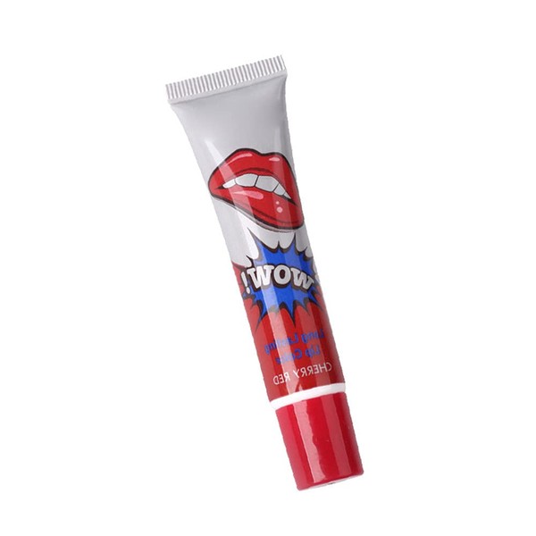 Magic Tattoo Lip Gloss Set, Lip Tattoo Lipstick for Peel Off Lips Magic Colour Durable Durable Waterproof Tattoo Magic Colour Peel Off Mouth Shield Tint Lip Gloss (Cherry Red)