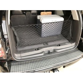 EACCESSORIES EA Rear Trunk Organizer Cargo Net for FORD EXPLORER 2002-2010 – Envelope Style Cargo Net for SUV - Premium Mesh Car Trunk Organizer Vehicle Carrier Storage – Compatible with FORD EXPLORER