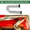 Motoforti 2.5" OD 180 Degree U-Bend Mandrel Exhaust Tube Car