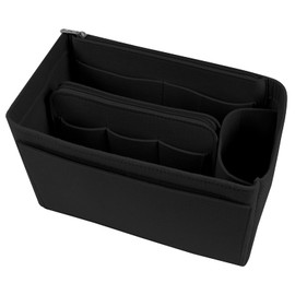 Flintronic Felt Handbag Organizer, Tote Bag Organizer Insert Handbag with Multi-Compartment, Purse Insert Organizer, Insert Wallet Organizer, Large Capacity Women Travel Makeup Organizer Storage Pouch