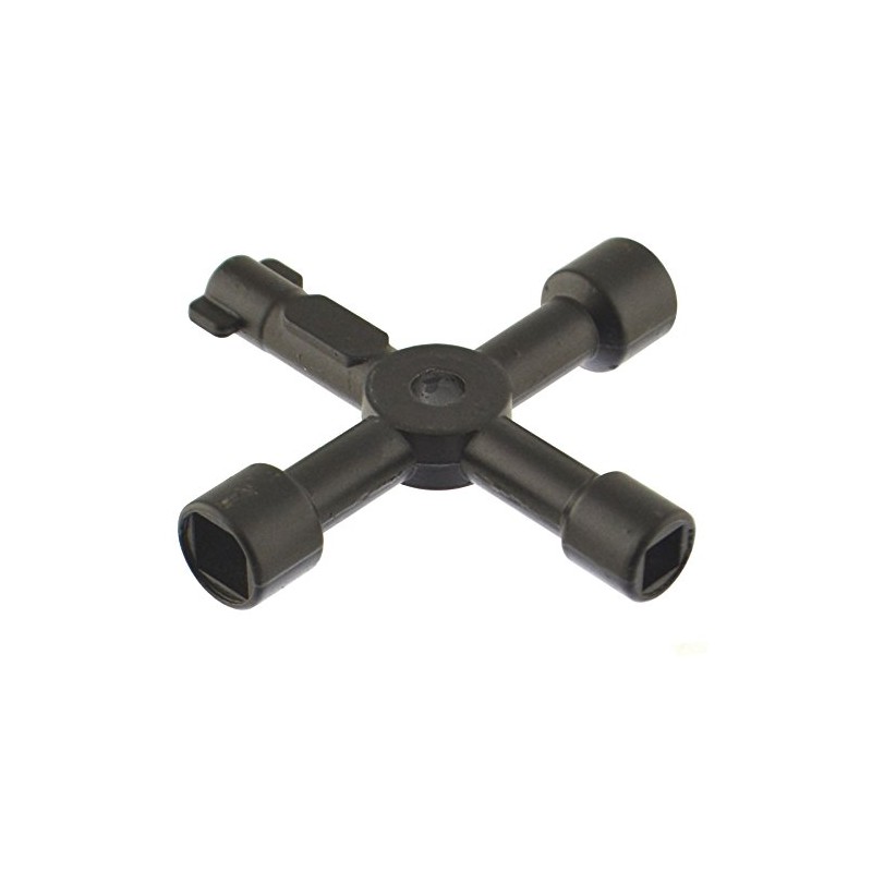 AB Tools 4 Way Utility Service Key Gas Water Electric