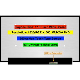 EM EMAJOR TECH New Screen Replacement for ASUS Strix Scar 17 G733ZW-DS94 1920X1080 FHD 360Hz Non-Touch LCD LED Display with Set of Tape and Tools