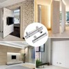 Hinge, Stainless Steel 360 Degree Rotation Door Pivot Hinges Silver