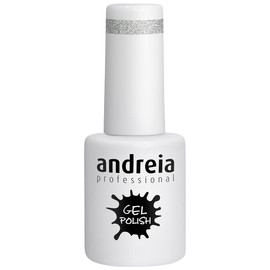 Andreia Semi-Permanent Nail Polish Gel Polish Colour 277 Silver Glitter - Grey Tones and Purple - 10.5 ml