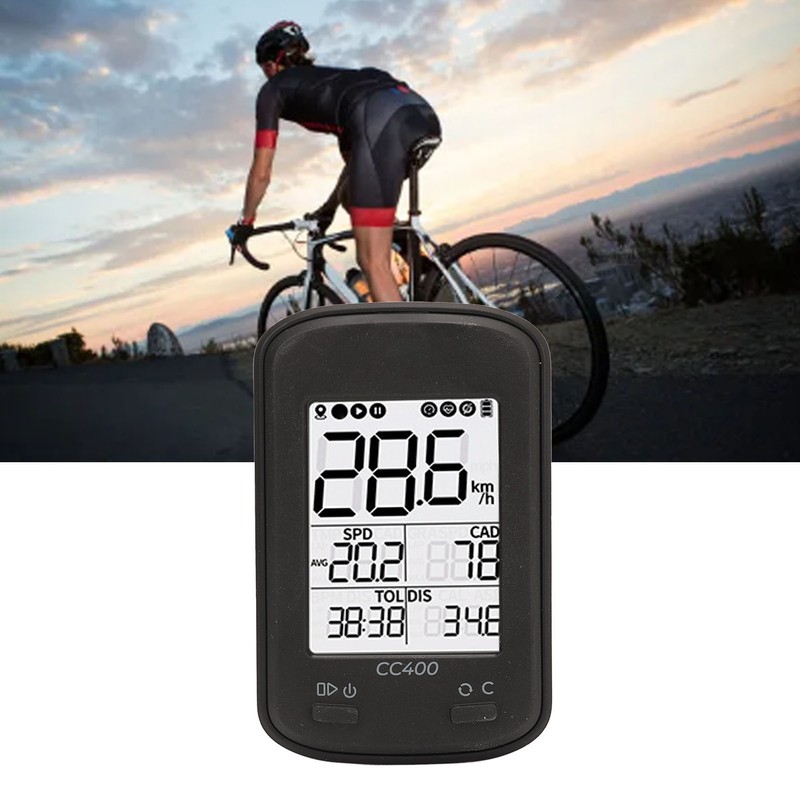 CC400 GPS Bike Computer Wireless Waterproof Bicycle Speedometer Odometer Cycling
