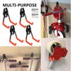 PiPaFox Garage Storage Double Hooks, Metal Wall Hooks Garage Storage