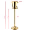 GMSLuu Ice Bucket with Stand Stainless Steel Standing,Golden Ice Bucket