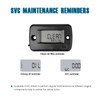 Runleader Digital Self Powered Tach/Hour Meter,Maintenance Interval Time,RPM Alert for
