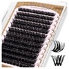 LASHVIEW Cluster Lashes 144Pcs D Curl Lash Clusters Natural Fluffy