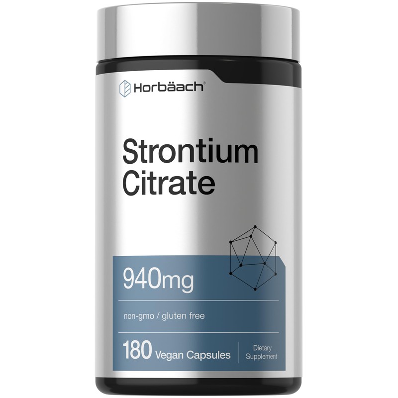 Horbäach - Citrato de estroncio 940 mg - 180 cápsulas