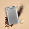 OKUMEYR Square Tinplate Coffee Storage Bucket with Lid Airtight Food