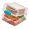 Betterware Topper Con Divisiones, Doble Sandwichera Lleva Tus Alimentos