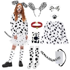 Dalmatian Costume Kids Girls 100 Days of School Costume 101 Dalmatians Costume Kids 5-7 Years DY025M