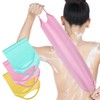 3 Pack Exfoliating Back Scrubber with Handles Exfoliating Washcloth Nylon