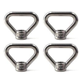 M10 Lifting Eye Nut Ring Triangle Shape Thread Eye Nut 304 Stainless Steel Nut Pack of 4