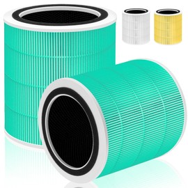 Core 400S Toxin Absorber Replacement Filter for LEVOIT Core 400S and Core400S-P/Core 400S-rf Air Purifier,3-in-1 True H13 HEPA Activated Carbon Pre-Filter,Core400S-RF-TX (LRF-C401-GUS),2 Pack,Green