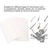Woodwind Pad Cleaning Paper,Absorbent Drying,Flute Saxophone Clarinet Cleaner,100 Sheets for