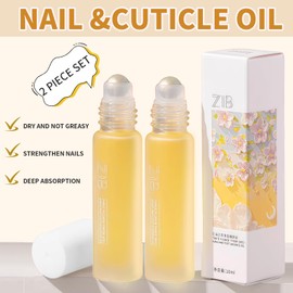 Pack of 2 Nail Care Oil Roll-On Oil Pens, Nail Care Oil, Nail Oil Cuticle Oil Pen, Care for Dry Cuticles, Nail Care & Cuticle Repair, Easy to Apply & Quickly Absorb