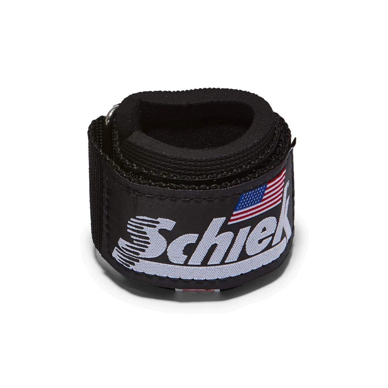 Schiek Sports Model 1000-DLS Deluxe Dowel Lifting Straps - Black