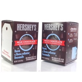 Hershey's 2 Hershey'S Milk Chocolate Mini Marshmallows Hot Chocolate Bomb 1.25Oz ea