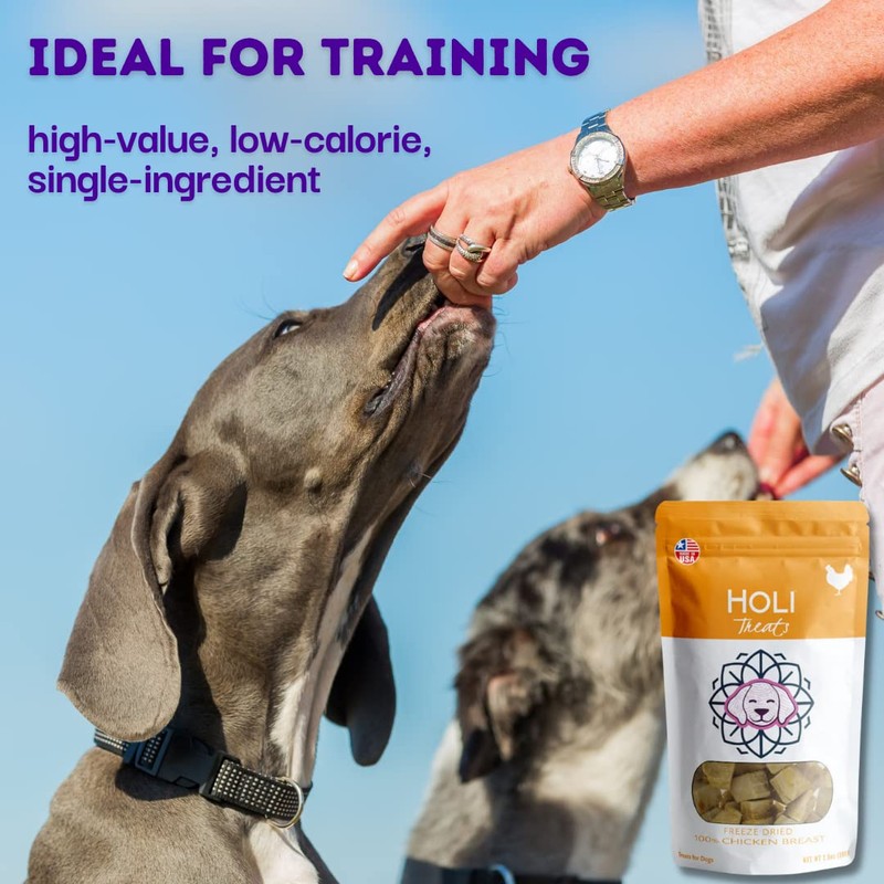 HOLI Freeze Dried Chicken Dog Treats - 100% All Natural