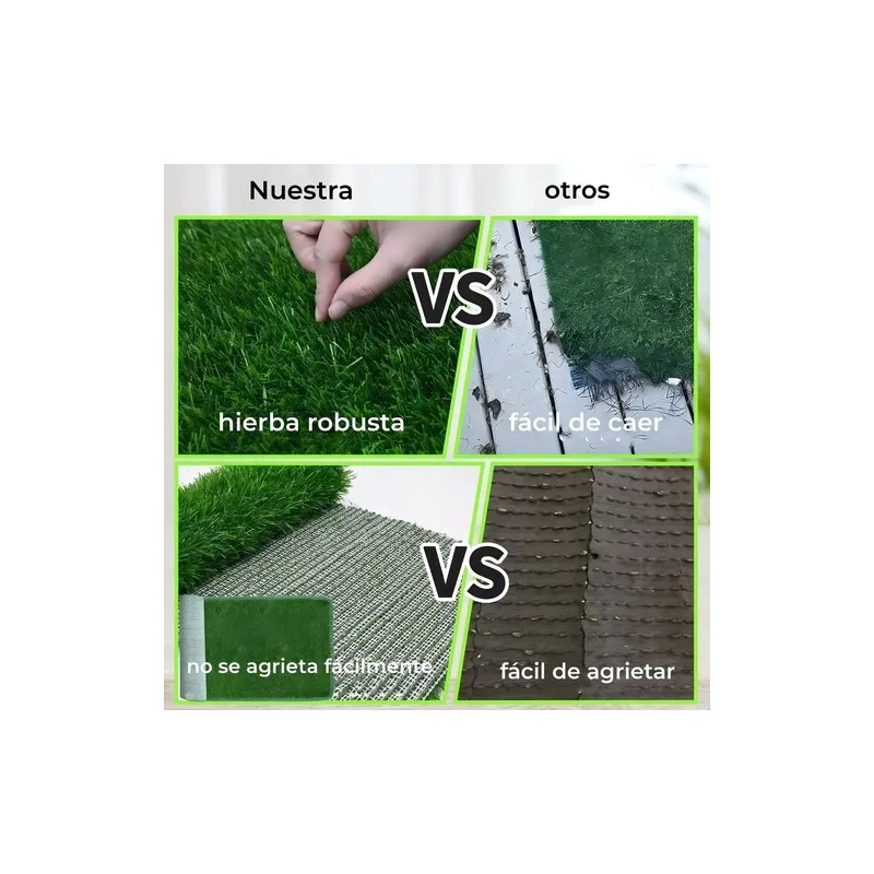 Alfombra Césped Perros Fengtuilie 71x46cm Lavable Ecológica Verde