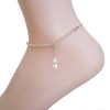 Schöner SD Anklet 925 silver with briolett cut drop crystal
