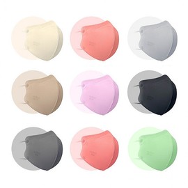 AirDays KF94 Color Fit 100 Count Large/Light Gray