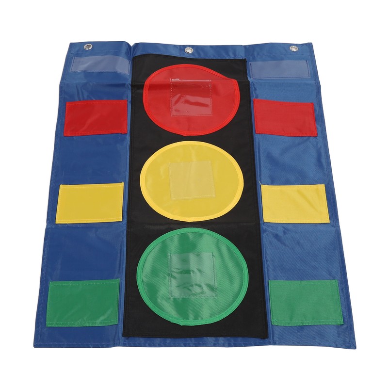 Stoplight Learning Pocket Chart Dry Erase Cards Pen Behavioral Management