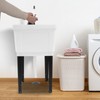 BAIODNB Freestanding Utility Sink, Utility Sink Extra-Deep Laundry Tub, Freestanding