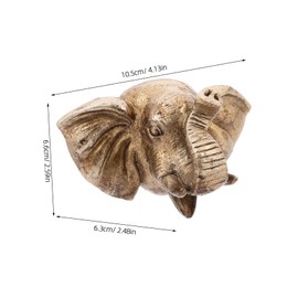 Alipis Water Fountain Nozzle for Garden Elephant Head Decorative Spout Wall-Mounted Pool Fountain Sprayer