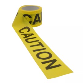 Shurtape BT-100 Barricade Tape: 3 in. x 300 ft. (Yellow/Black CAUTION)