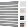 Joydeco Cordless Zebra Blinds for Windows, Dual Layer Light Control