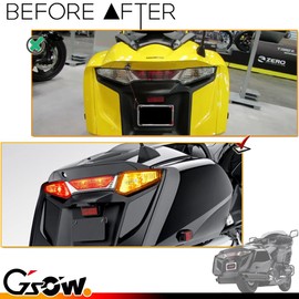 GSOWO 2 PCS LED Rear Tail Light for 2001-2017 H-onda GL1800 / F6B LED, Turn Signal Light Rear Fender Taillight with Red & Amber 3535-SMD Type LED, [Enhanced Visibility] 900 Lumens LED Lamp Accessories