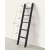 VASAGLE Blanket Ladder Decorative Farmhouse for The Living Room, 5-Tier