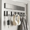 Drovalles Coat Rack Wall Mounted, 5 Retractable Pegs, Heavy Duty,