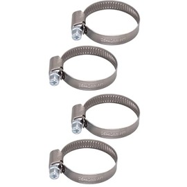 (Pack of 4) Stainless Steel Hose Clamps, Adjustable Clamps, Worm Gear, Adjustable Diameter 0.98-1.57" (25-40 mm) Hose Clamp