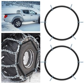 BBTO 2 Pcs Light Truck Traction Chain Rubber Tightener Grip Light Truck/SUV Tire Tensioner Adjuster Tire Chain Tensioner for Wheels/Rims Sized from 16 up to 19.5 Inches in Diameter