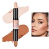 Professional Makeup Highlight & Contour Stick, Dual-ended Contour Stick with