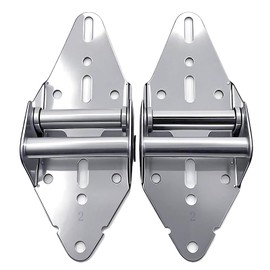 Garage Door Hinges #2-14 Gauge Steel Heavy Duty with Galvanized Sheet Metal-Replacement for Residential/Light Commercial Doors (2 Pack)