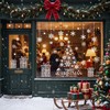 Vijamiy Double Sided Christmas Window Stickers, Large Xmas Window Clings