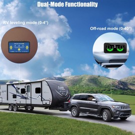 OBEST Wireless RV Leveling System, Smart Electronic Camper Leveler with High Precision, RV Leveling Tool Accessory for Camping, Levelling with Magnetic Bracket 5V