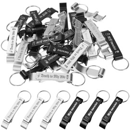 Domensi 30 Pcs Death to My 20s Decorations 30th Birthday Party Supplies Gothic Black Silver Metal Bottle Opener Keychain Bulk Rip to My 20s Birthday Favors Gift Souvenirs for Funeral My Youth Party