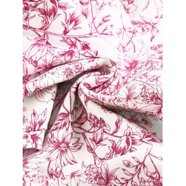 Floerns Women's Floral Print Sleeveless Halter Tie Back Layered Hem Cami Mini Dress Pink and White Small