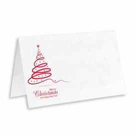 Christmas Table Place Card, 25-Piece Tent Style Cards Set, Special Paper Easy-to-Write and Foldable, Seating Cards for Christmas Party, Food Labels -C03