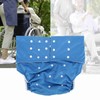 Washable Adult Pocket Nappy Cover Adjustable Reusable Diaper Cloth Dark