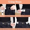Elastic Belt No Buckle Belt for Women Men, 5Pcs Buckle